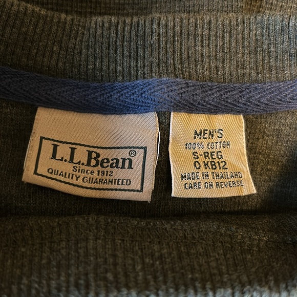 L.L. Bean Green Waffle Knit Sweater 100% Cotton Size S - Picture 7 of 7